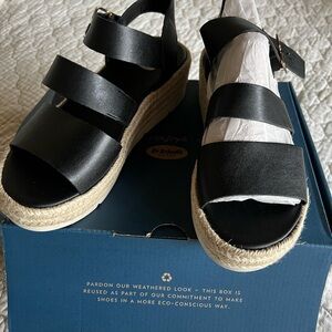 Dr. Scholl's Black Espadrille Sandals